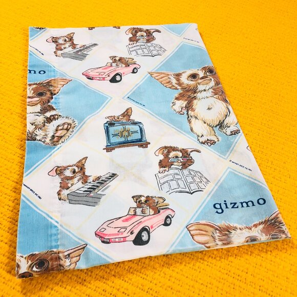 Vintage 1984 Gremlins Movie GIZMO Pink Corvette Pillowcase: Retro Home Textile - Picture 13 of 14